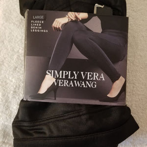 Fleece Lined Denim Leggings Size 